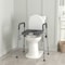 Flash Furniture Hercules Gray Shower Commode Chair with Safety Rail, Height Adjustable Frame, Padded Seat & Armrests DC-HY6458L-GRY-GG - alternate 10